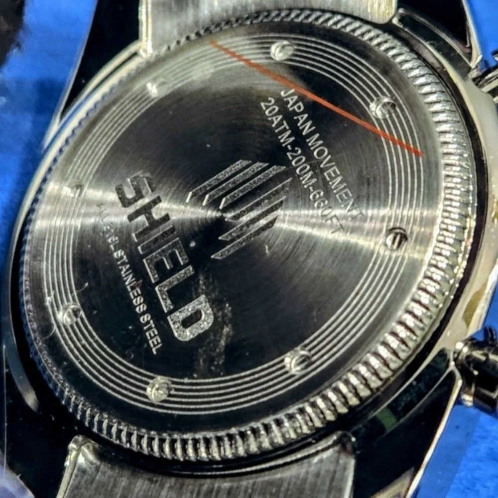 Brand New - Shield  Exley Quartz Green Dial Stainless Steel Men's Watch.